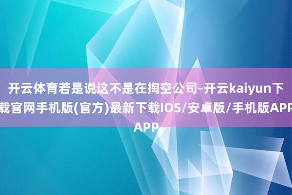 开云体育若是说这不是在掏空公司-开云kaiyun下载官网手机版(官方)最新下载IOS/安卓版/手机版APP