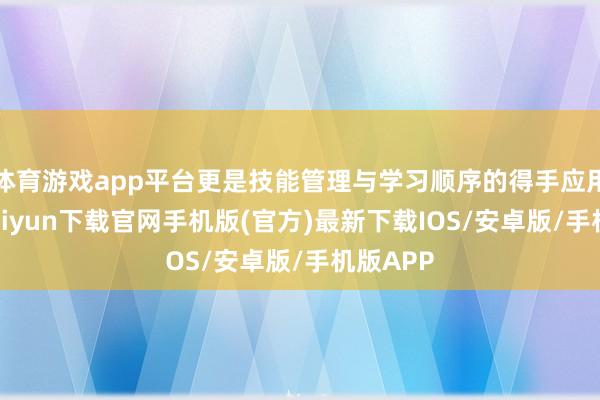 体育游戏app平台更是技能管理与学习顺序的得手应用-开云kaiyun下载官网手机版(官方)最新下载IOS/安卓版/手机版APP