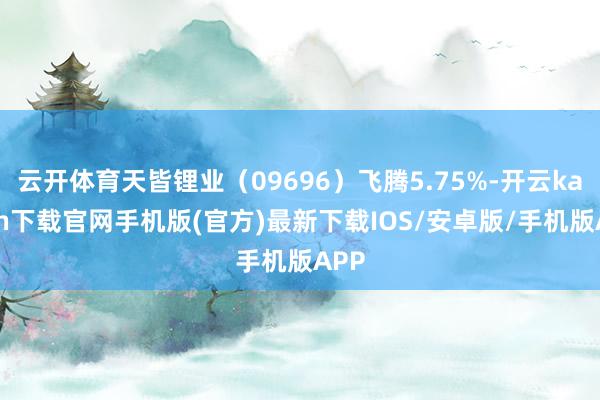 云开体育天皆锂业（09696）飞腾5.75%-开云kaiyun下载官网手机版(官方)最新下载IOS/安卓版/手机版APP