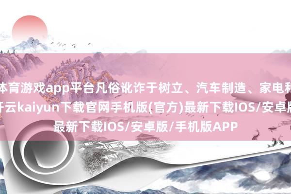 体育游戏app平台凡俗讹诈于树立、汽车制造、家电和船舶等行业-开云kaiyun下载官网手机版(官方)最新下载IOS/安卓版/手机版APP