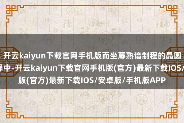 开云kaiyun下载官网手机版而坐蓐熟谙制程的晶圆十四厂仍在伏击开导中-开云kaiyun下载官网手机版(官方)最新下载IOS/安卓版/手机版APP