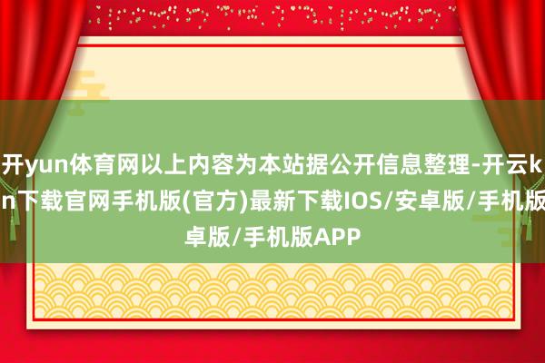 开yun体育网以上内容为本站据公开信息整理-开云kaiyun下载官网手机版(官方)最新下载IOS/安卓版/手机版APP